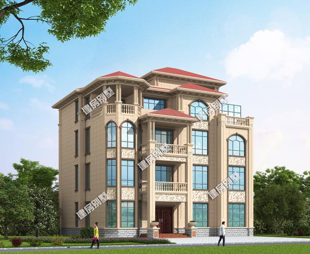 18.1mx15.4m農(nóng)村四層自建房，配備有家庭KTV、健身房、電梯，豪華大氣，算得上是百村心中的第一豪宅了！