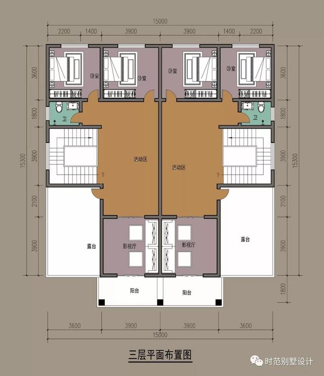 經(jīng)典的三層歐式雙拼別墅，單戶7米5小面寬，氣派實(shí)用有面子