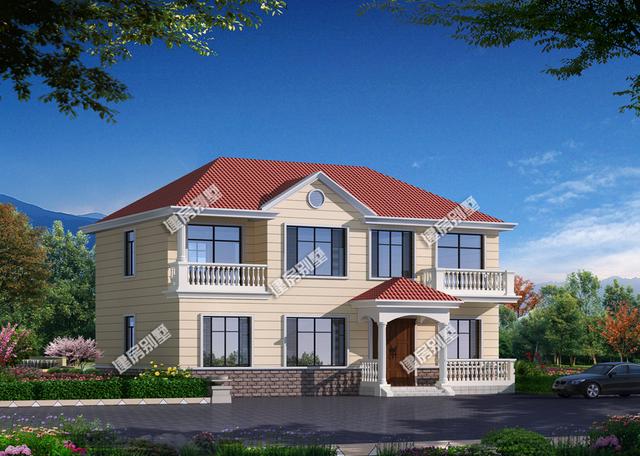 14.8米x9.6米農(nóng)村二層自建房，簡(jiǎn)單實(shí)用，住著舒服！