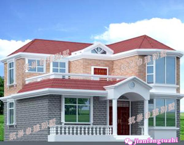 11米x11米農(nóng)村二層別墅案例實(shí)拍，設(shè)有小老虎窗，精致漂亮！