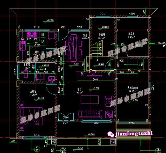 占地100平米二層歐式別墅設(shè)計(jì)圖，溫馨又美觀，造價(jià)20萬