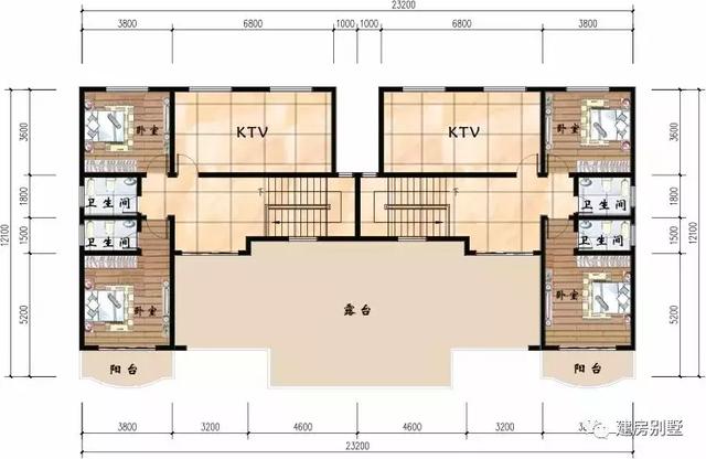 兩款復(fù)式三層兄弟雙拼別墅設(shè)計圖，建好了一棟，讓別人家的兄弟羨慕去