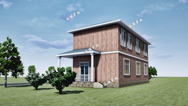 二層鄉(xiāng)村別墅設計圖，結構精巧，層次感強，美觀大方