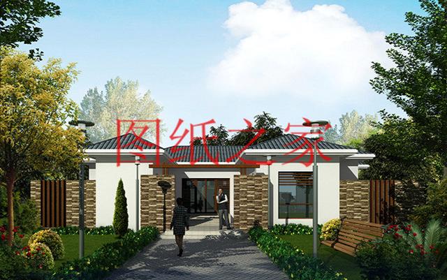 宅基地很大才能修建的一層別墅，占地300平米以上，經(jīng)濟(jì)又實(shí)用，低調(diào)奢華！