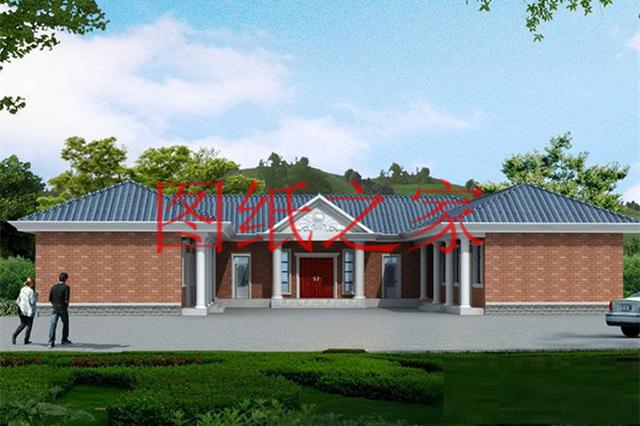 宅基地很大才能修建的一層別墅，占地300平米以上，經(jīng)濟(jì)又實(shí)用，低調(diào)奢華！