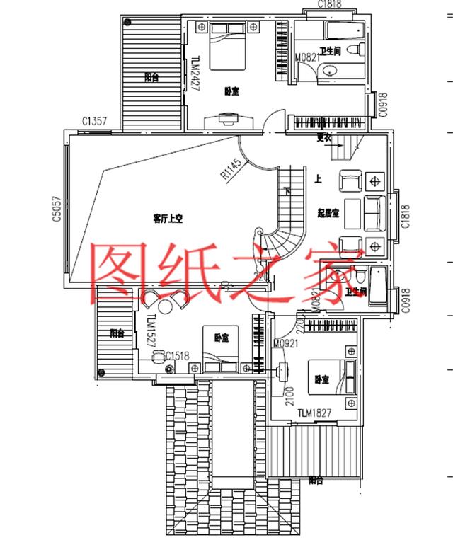 非常引人注目的三層別墅，200平米左右的大戶型，絕對(duì)與眾不同！