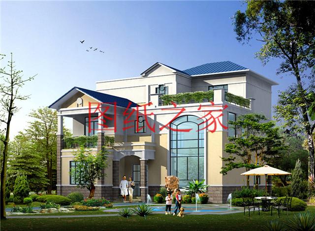 非常引人注目的三層別墅，200平米左右的大戶型，絕對(duì)與眾不同！