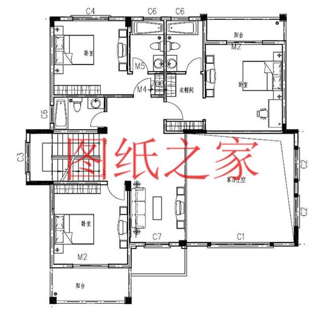 非常引人注目的三層別墅，200平米左右的大戶型，絕對(duì)與眾不同！