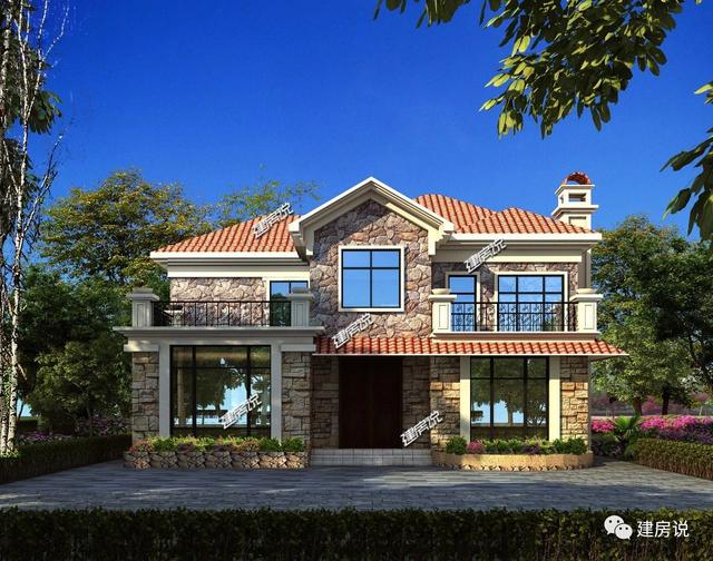 鄉(xiāng)村二層田園風自建房，等賺了錢，我一定要花25萬回家蓋！