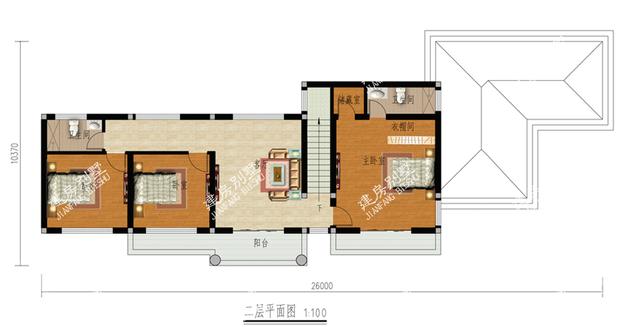 26米x10.3米農(nóng)村二層自建房，帶獨(dú)立土灶廚房餐廳，帶來不一般的享受！