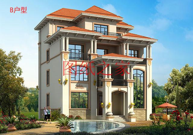 130平米農(nóng)村四層別墅，豪華霸氣，歡迎需要的朋友評(píng)論收藏！