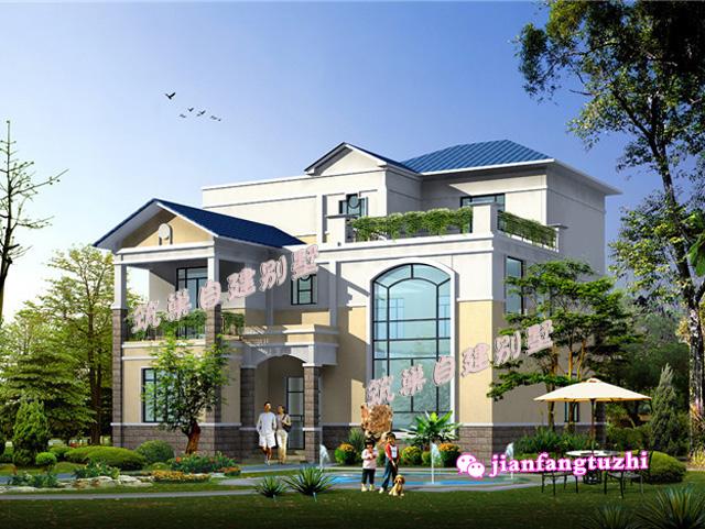 2款農(nóng)村三層別墅設(shè)計(jì)圖，非常經(jīng)典，含效果圖平面圖，第一款還原度超高！