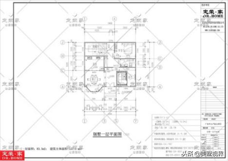 10.7米X10.4米農村二層別墅設計圖，外觀經典耐看、施工簡單，而且造價相當經濟。