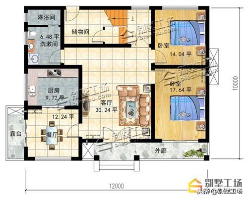 推薦一款最新英式二層別墅設(shè)計圖，紅色外觀亮眼搭配，熱烈大氣造價20萬