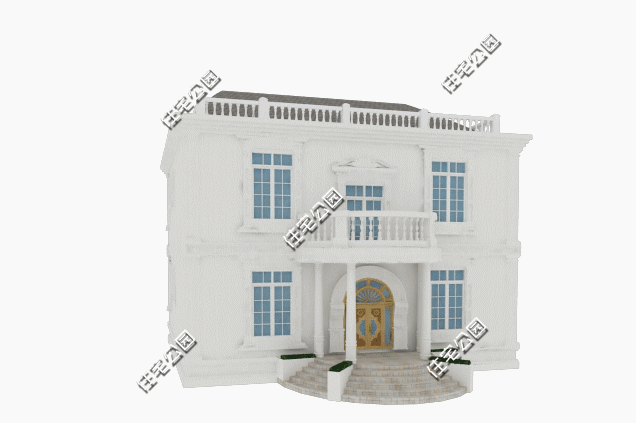 占地214平二層農(nóng)村法式別墅設計圖，臥室?guī)б旅遍g和衛(wèi)生間的體驗才高級