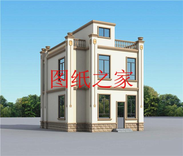 占地90平米左右的二層別墅，開間不到10米，非常實用的小戶型！