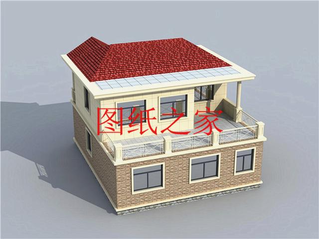 占地90平米左右的二層別墅，開間不到10米，非常實用的小戶型！