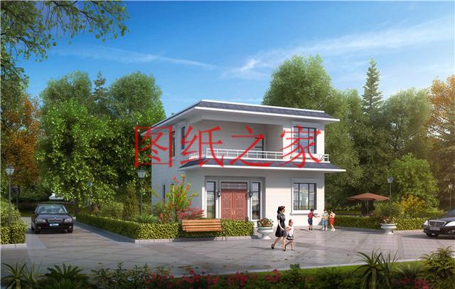 占地90平米左右的二層別墅，開間不到10米，非常實用的小戶型！