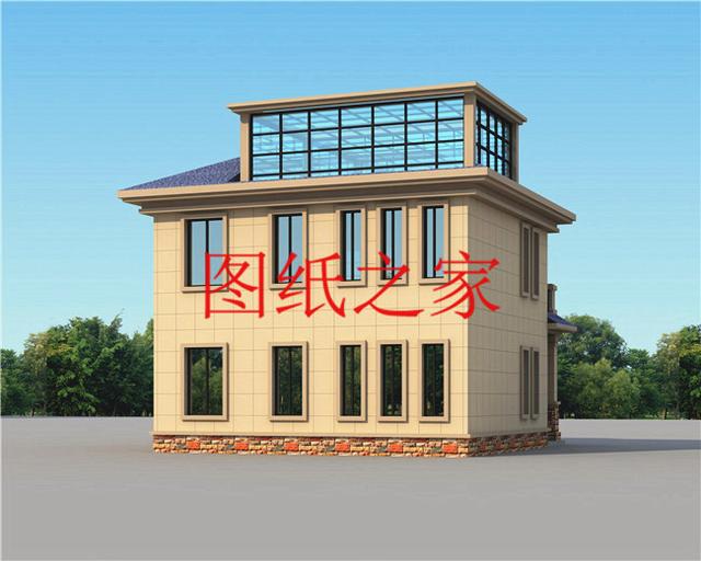 占地90平米左右的二層別墅，開間不到10米，非常實用的小戶型！