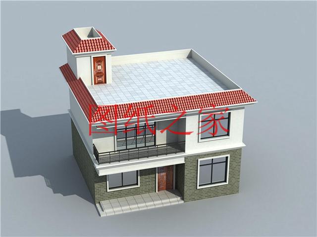 占地90平米左右的二層別墅，開間不到10米，非常實用的小戶型！