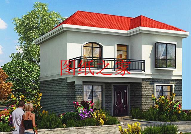 占地90平米左右的二層別墅，開間不到10米，非常實用的小戶型！