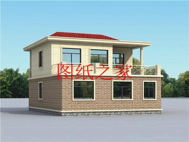 占地90平米左右的二層別墅，開間不到10米，非常實用的小戶型！