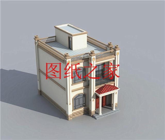 占地90平米左右的二層別墅，開間不到10米，非常實用的小戶型！