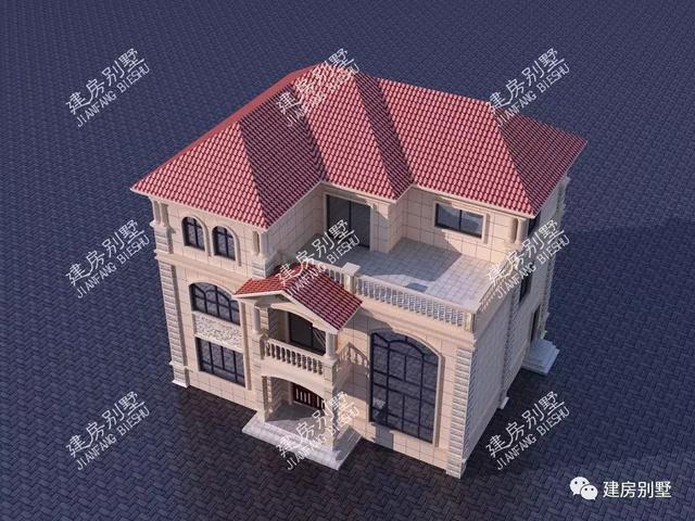 13×10.7米三層農(nóng)村自建房，帶挑空休閑茶室，看了肯定不讓你失望！