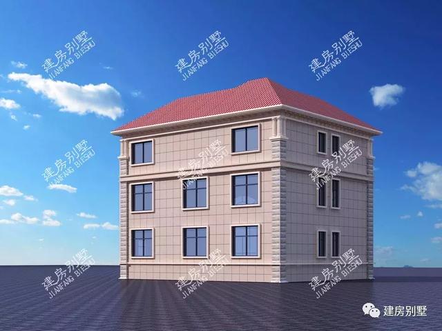 13×10.7米三層農(nóng)村自建房，帶挑空休閑茶室，看了肯定不讓你失望！