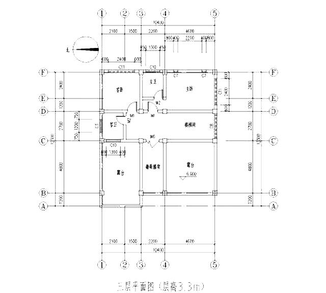 占地135平方米簡(jiǎn)約三層農(nóng)村自建房，布局合理，方正大氣。