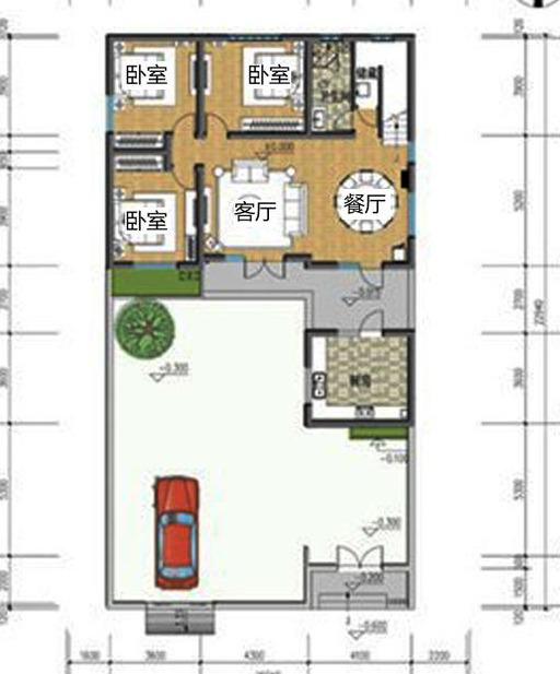 二層中式別墅設(shè)計(jì)圖，帶小院，城里人都看了都羨慕！