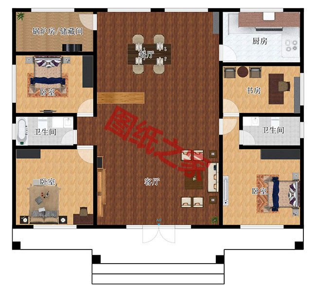 6套住宅設計公司最新一層別墅設計圖，你心動了嗎？