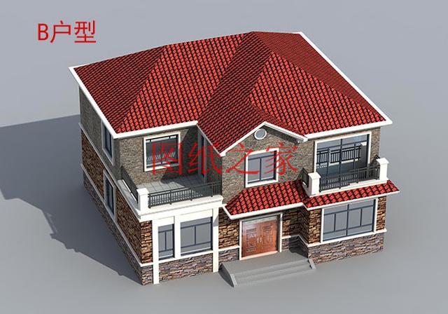 漂亮實用又省錢的二層別墅，占地150平米造價只要25萬！