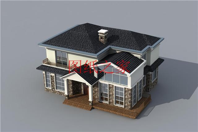 漂亮實用又省錢的二層別墅，占地150平米造價只要25萬！