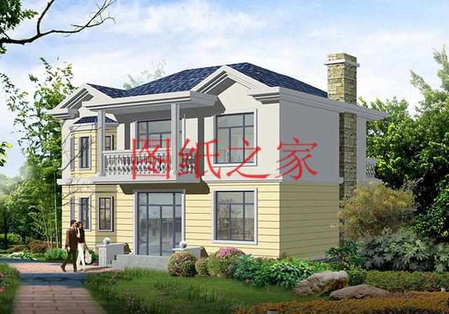 小巧精致的二層別墅，外觀和戶型都是滿分，一看見就想建一套！