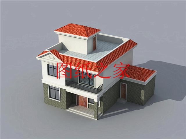 小巧精致的二層別墅，外觀和戶型都是滿分，一看見就想建一套！