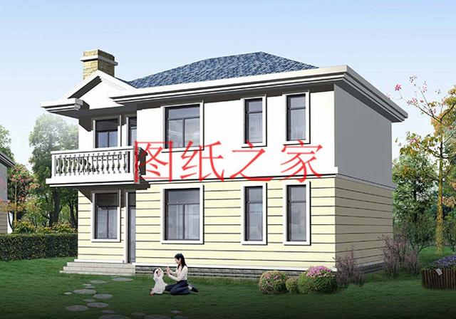 小巧精致的二層別墅，外觀和戶型都是滿分，一看見就想建一套！