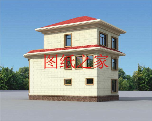 小巧精致的二層別墅，外觀和戶型都是滿分，一看見就想建一套！