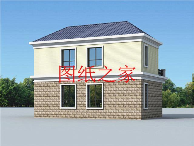 小巧精致的二層別墅，外觀和戶型都是滿分，一看見就想建一套！