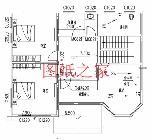 30萬建好三層別墅，100平米的方正戶型，舒適宜居、美觀大氣！