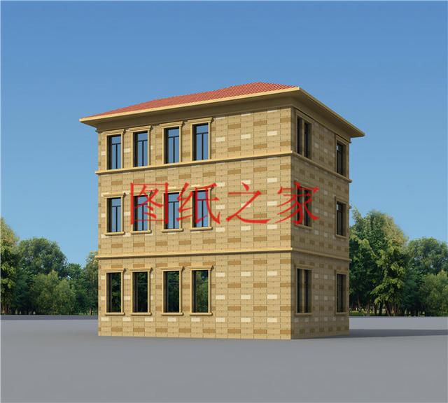 30萬建好三層別墅，100平米的方正戶型，舒適宜居、美觀大氣！