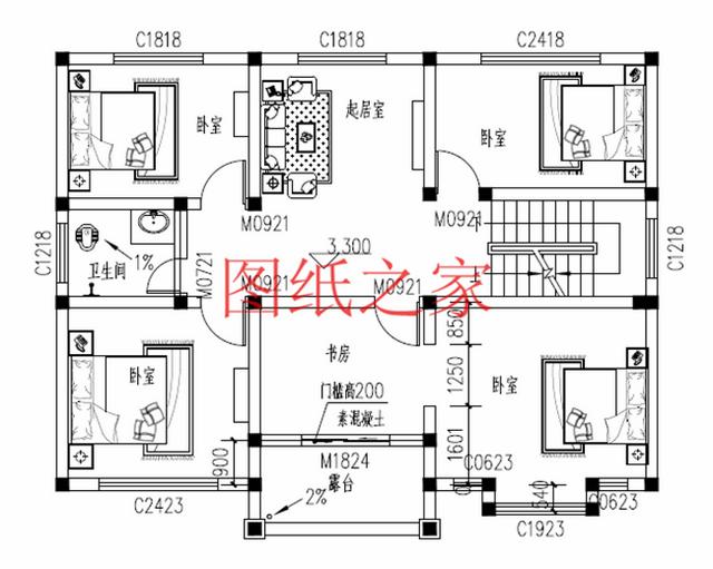30萬建好三層別墅，100平米的方正戶型，舒適宜居、美觀大氣！