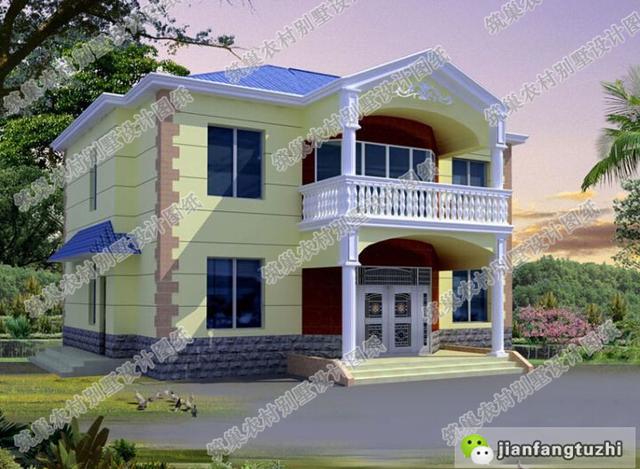 占地150平農(nóng)村二層小洋樓，戶型優(yōu)雅大方，造價28萬！