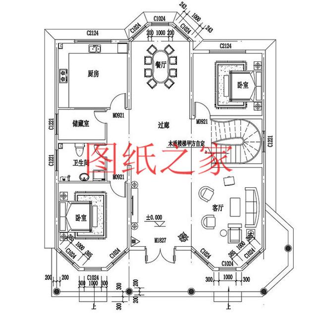 開間比較小可以試試這么建房，分享4套功能齊全的二層別墅設(shè)計(jì)