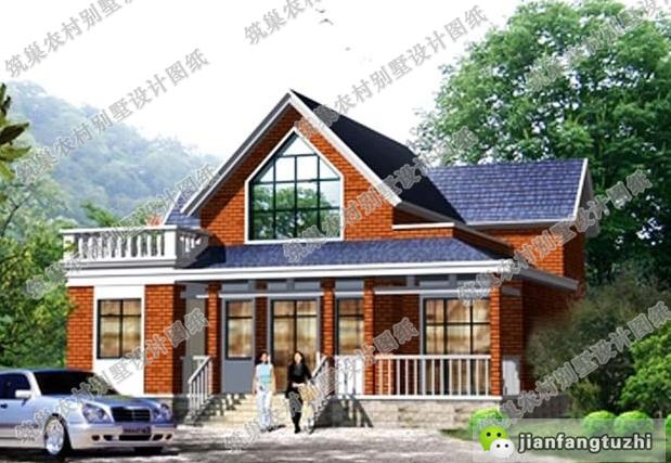 占地168平農(nóng)村二層自建房，簡(jiǎn)單又耐看，戶型精致美觀，帶圍廊+露臺(tái)