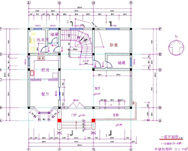 占地130平農(nóng)村三層小洋樓，簡約大氣，帶多個臥室套房，功能齊全，居住舒適。