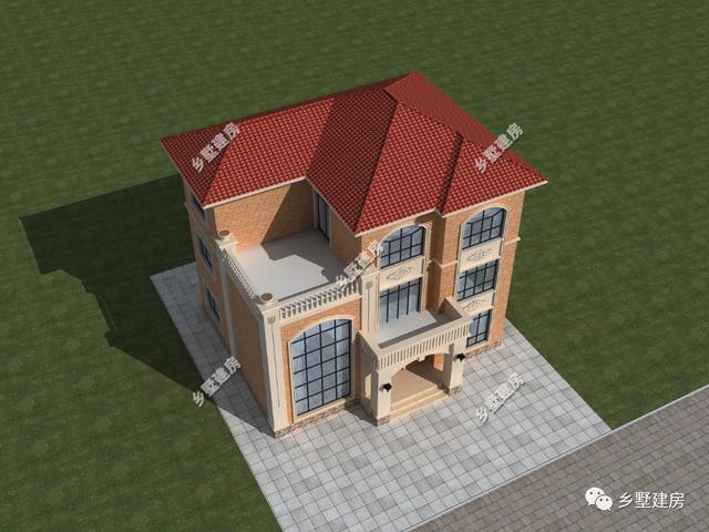 13×11.5米農(nóng)村三層自建房，帶落地窗+挑空客廳，時(shí)尚大氣，農(nóng)村美好幸福生活等著你！