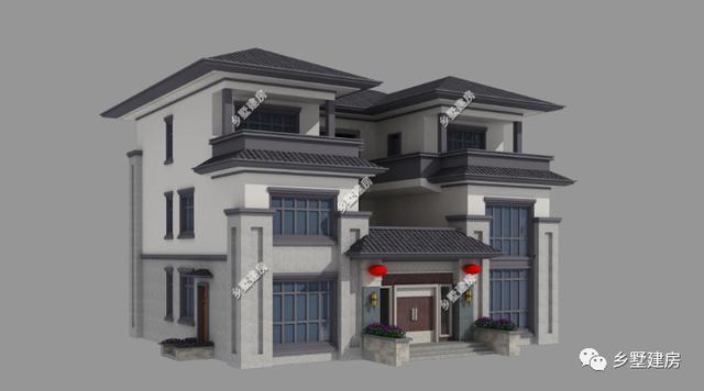 兩款新中式農(nóng)村別墅設(shè)計圖，喜歡就收藏留著用吧！