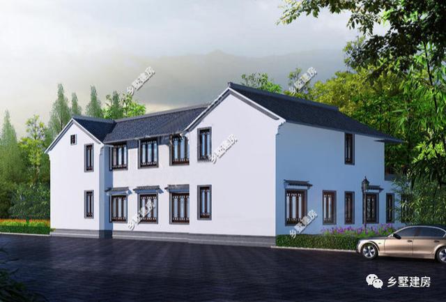 兩款新中式農(nóng)村別墅設(shè)計圖，喜歡就收藏留著用吧！