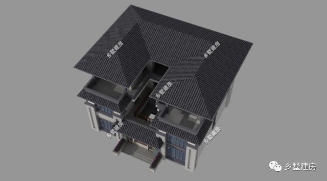 兩款新中式農(nóng)村別墅設(shè)計圖，喜歡就收藏留著用吧！